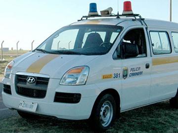 Policía Caminera trabajando