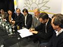 Firma de convenio entre las intendencias de la región centro sur