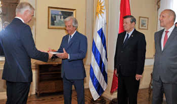 Ceremonia de presentación de cartas credeciales de nuevos embajadores