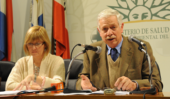 Ministro Jorge Basso y subsecretaria Cristina Lustemberg
