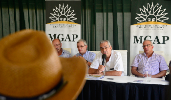 Subsecretario de Ganadería, Agricultura y Pesca, Tabaré Aguerre, en Expoactiva de Soriano