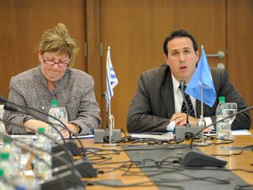 Coordinadora residente de la ONU, Susan Mc Dade y prosecretario Diego Cánepa