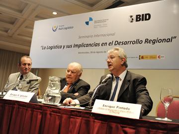 Ministro de Transporte, Enrique Pintado, en seminario sobre logística
