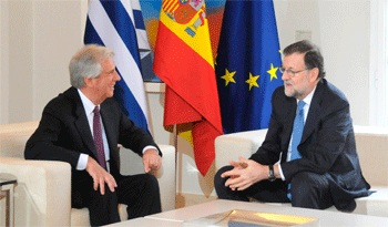 Presidente Tabaré Vázquez y titular del Gobierno de España, Mariano Rajoy Presidente Tabaré Vázquez y titular del Gobierno de España, Mariano Rajoy