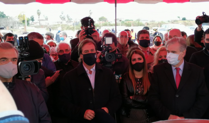 Presidente Luis Lacalle Pou en presentación del buque “GF Paysandú”