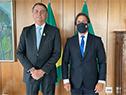 Luis Lacalle Pou se reunió con su par brasilero Jair Bolsonaro