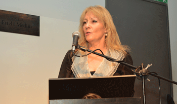 Carolina Cosse en taller de Uruguay XXI