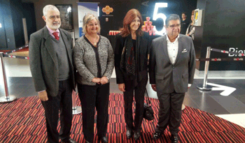 Autoridades en presentación de nuevo audiovisual