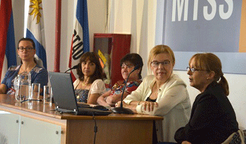 Autoridades de la Dirección Nacional de Trabajo