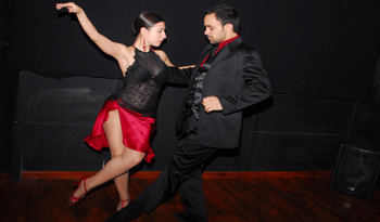 Bailarines de tango