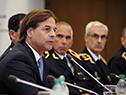 Presidente Luis Lacalle Pou recibió a las nuevas autoridades del Ministerio del Interior y a los jefes departamentales de Policía