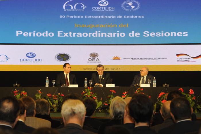 Nin Novoa en la inauguración del 60.º período extraordinario de sesiones de la Corte Interamericana de Derechos Humanos Nin Novoa en la inauguración del 60.º período extraordinario de sesiones de la Corte Interamericana de Derechos Humanos