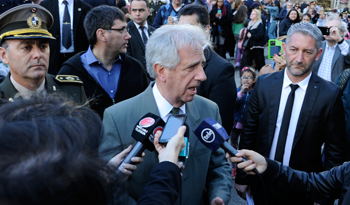 Presidente Tabaré Vázquez en declaraciones de prensa