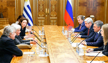 Lucía Topolansky y Vyacheslav Volodin