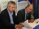 Firma de convenio entre MTOP y IMC