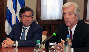 Luis Alberto Moreno y Tabaré Vázquez