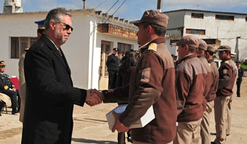 Subsecretario del Interior, Jorge Vázquez, saluda a funcionarios en celebración del 62.º aniversario de Policía de Tránsito Subsecretario del Interior, Jorge Vázquez, saluda a funcionarios en celebración del 62.º aniversario de Policía de Tránsito