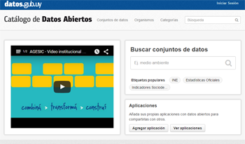 Catálogo digital de datos de AGESIC