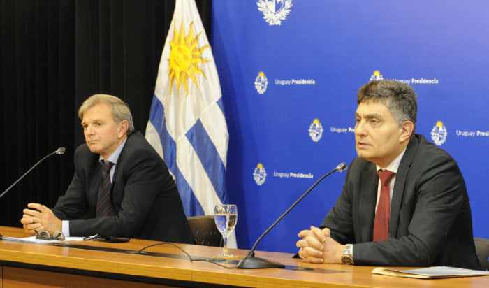 Isaac Alfie y Sebastián Bauzá en conferencia de prensa