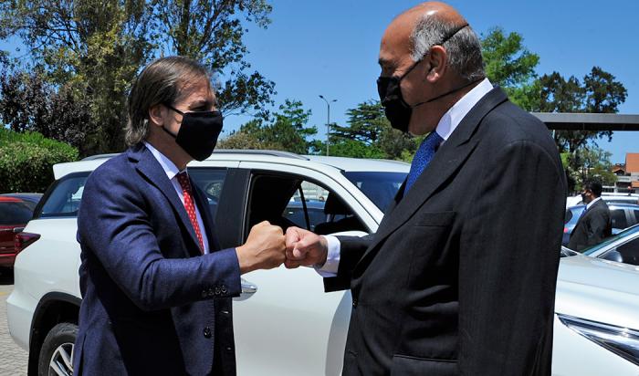 Gabriel Murara y Luis Lacalle Pou
