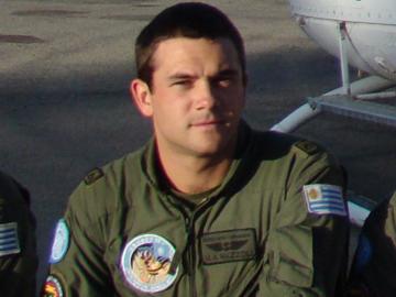 Retrato del oficial fallecido en el Congo