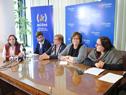Conferencia de prensa de autoridades del MIDES