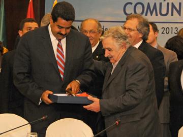 Presidentes de Venezuela y Uruguay, Nicolás Maduro y José Mujica