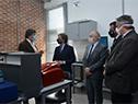 El presidente, Luis Lacalle Pou, visita el Instituto Pasteur, donde se presentaron kits de diagnóstico de COVID-19