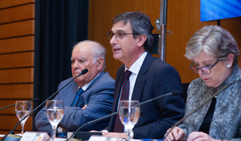 Enrique Iglesias, Álvaro García y Alicia Bárcena