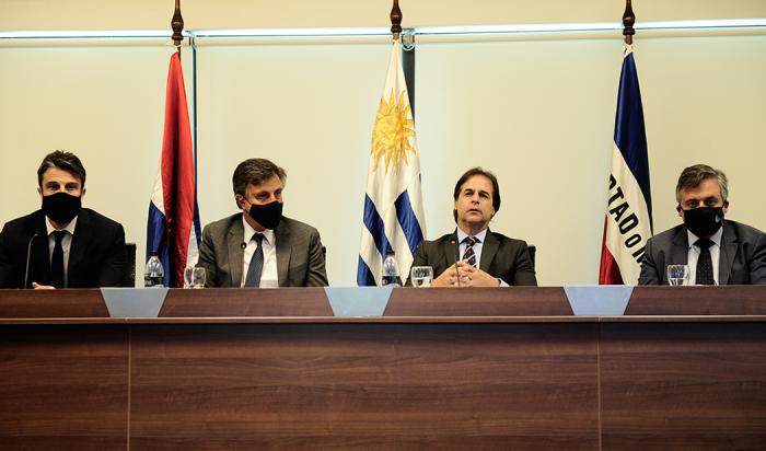 Presidente Lacalle Pou en conferencia vía Zoom