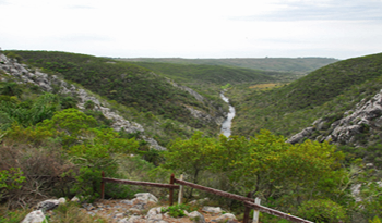 Quebrada de los Cuervos, departamento de Treinta y Tres