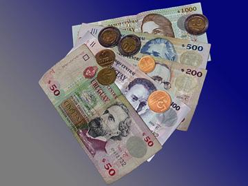 Billetes y monedas uruguayas