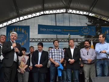 Ministro Brenta en II Feria social y laboral de los pueblos fronterizos en Rivera y Santana do Livramento