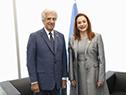Vázquez mantuvo encuentro con la presidenta de la Asamblea General de ONU, María Fernanda Espinosa