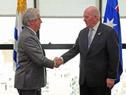 Presidente Vázquez recibió al Gobernador General de Australia, Peter Cosgrove