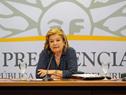Conferencia de prensa de ministra Eneida de León