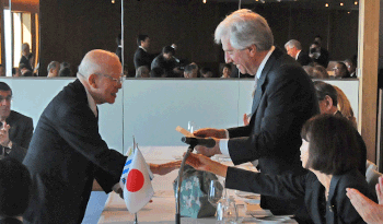 Tabaré Vázquez en el almuerzo brindado por la Asociación Uruguay - Japón