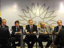 Conferencia de prensa sobre la planta regasificadora que se construirá en la costa montevideana