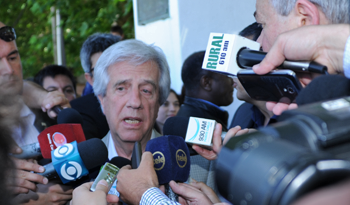 Presidente Tabaré Vázquez en rueda de prensa