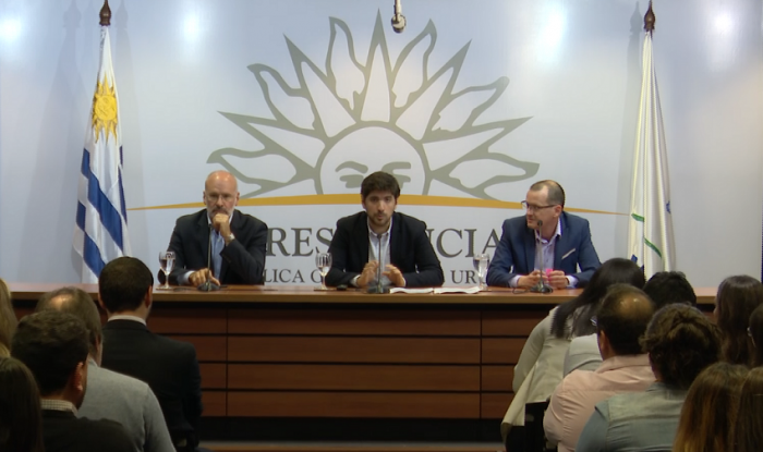 Javier Solari, Santiago Soto y Guillermo Moncecchi