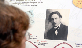 Exposición en homenaje a Felisberto Hernández en las instalaciones del IMPO