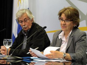 Graciela Jorge y Eduardo Pirotto, integrantes de la Comisión para la Paz
