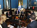 Canciller de Uruguay, Rodolfo Nin Novoa, se reunió con vice primer ministro de China, Hu Chunhua