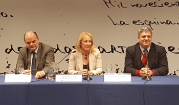 Tolosa, Cosse y Fontán en lanzamiento de incubadora de proyectos de electrónica.