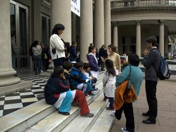 estudiantes del interior en el teatro Solís