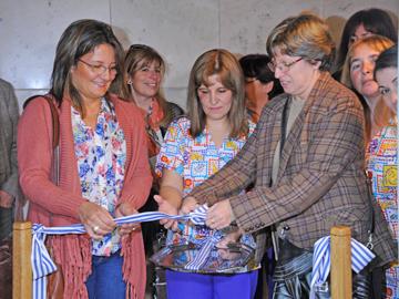 Rosario Oiz de BPS, Mara Castro, coordinadora de Lactancia Materna y Adriana Sánchez del Hospital Canzani