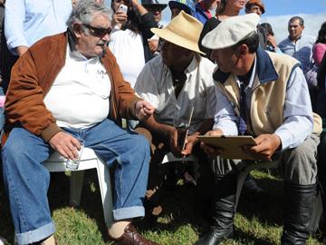 Presidente José Mujica en la celebración del Día del Trabajador Rural