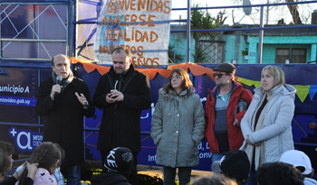 Presentación de obras en barrio Cauceglia