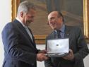 Presidente de Finlandia recibió llaves de Montevideo de manos del intendente Daniel Martínez