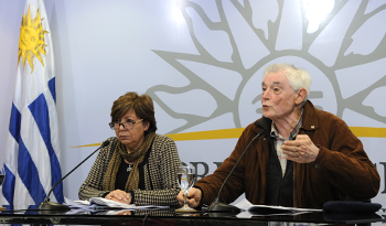 Coordinadores de bancada parlamentaria del Frente Amplio, diputada Susana Pereyra y senador Ernesto Agazzi